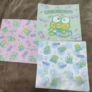 正版 授權 三麗鷗 Hello Kitty 凱蒂貓 蛋黃哥 大眼蛙 色紙 包裝紙 摺紙 蛋黃 青蛙