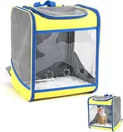 Pet Travel Backpack for Cats - Lightweight Foldable Cat Carrier Bag | Portable Pet Hiking Pack with Breathable Window, Secure Zippers, Ideal for Travelling, Vet Visits, and Outdoor Adventures