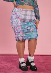 [Sugar Thrillz] Plus Sews It Begins Patchwork Skirt