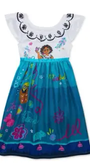 Disney Encanto Mirabel Toddler Girl's Fancy Sleep Gown Size 4T NWT