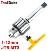 Hi-Quality Heavy Duty 1-13mm JT6 MT3 Arbor Drill Chuck Key Morse Taper #3 Shank