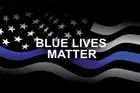Thin Blue Line Flag Flying Memorial Cool Wall Decor Art Print Poster 18x12