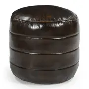 NNEDSZ BRONWYN GENUINE LEATHER OTTOMAN