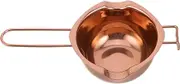 Hoement Melting Bowl Butter Chocolate Boiler Pot Melting Pot for Home Candy Melting Pots Baking Melting Pot Wax Melting Pots Kitchen Gadget Cheese Melting Pot Rose Gold Stainless Steel