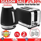SUNBEAM Electric Kettle and 2 Slice Toaster Pack Chrome Breakfast Combo