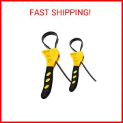 2 Piece Rubber Strap Adjustable Wrench Oil filter wrench Silicone Belt Jar Opene