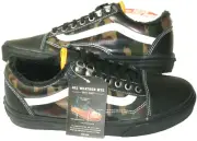 Vans Men's Old Skool MTE All Weather Skate Shoes Black Camouflage Size 8 NIB