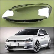 MOMOAU Car Headlight Cover，Front Headlight Cover Replacement,Compatible for VW Golf 7 MK 7 2014 2015 2016 2017 ，Transparent Glass Housing for Lamp Shade(1PCS left side)