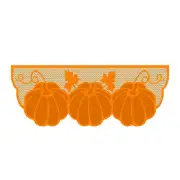 Lighted Pumpkins Christmas Table Runner Dining Room Tablecloth