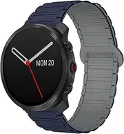 Compatible with Polar Vantage M3 bands, Lamshaw 22mm, 20mm Magnetic Silicone Sport Strong Magnet Strap Watchband Compatible with Polar Unite, Ignite, Ignite 2, Ignite 3, Pacer, Vantage V3, Grit X