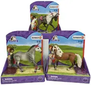 Schleich Horse Club Trakehner, Paso Fino, Rocky Mountain Horse - 3 Pack