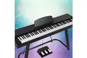 Alpha 88 Keys Electronic Piano Keyboard Digital Electric w/ Stand Semi-Weighted