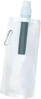 harayaa Water Bottle with Filter Filtration System Multipurpose Foldable Water Purifier Bag for Emergency Travel Backpacking