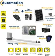 Swing Gate Opener ☀️ Solar Powered ✔Keypad ✔4 Remote Controls ✔Lifetime Support