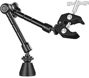 Helping Hands Magnetic Soldering Clamp with 2.16-inch Jaw Opening, Super Clamp with 1/4 and 3/8 Thread, Flexible Articulating Arms with Clamps, Magnetic PCB Clip for Heat Gun Repairing DIY Work