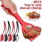 4Pcs Egg Flipper Spatula 2 in 1 Grip and Flip Spatula Clamp 12 Inch Nylon RoSUK