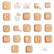 Biscuit Mold Cookie Embossing Moulds Birthday Series Cookie Cutters Baking Tools