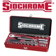 Sidchrome 32 Piece 3/8" Drive Socket Set Metric & AF SCMT13105 6-22m 1/4 - 7/8"