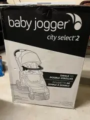 (BRAND NEW) BABY JOGGER - CITY SELECT 2 STROLLER HARBOR GREY