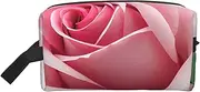 [FSCEV] Rose Blossom Storage Bag Toiletry Bag Travel Bag Cute Cosmetic Bag Makeup Accessories, White, One Size