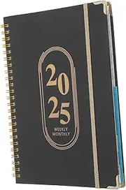 Veemoon Weekly Monthly Planner Notebook Blank Journal for Daily Scheduling Elegant Study Personal Use Smooth Cover