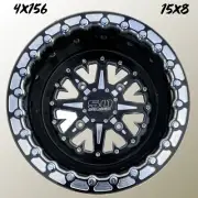 50 Caliber Racing 502 15x8 Beadlock Wheel 4x156 Polaris RZR XP1000 Pro XP Turbo