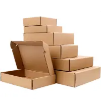 在飛比找蝦皮商城優惠-三層飛機紙盒 飛機盒 牛皮紙箱 包裝盒 紙盒 瓦楞紙箱 披薩