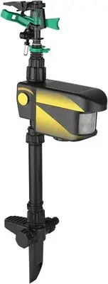 Solar Power Motion-Activated Sprinkler Animal Repeller with 3 Time Modes