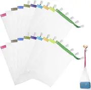 20 Pcs Exfoliating Saver Pouch Net Mesh Soap Bags Soap Bag For Bars Soft Saver Bag Pouch With Drawstring Bags Mesh Foaming For Bath & Shower