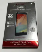 ZAGG IPHONE 8 PLUS / 7 PLUS / 6S 6 PLUS INVISIBLESHIELD GLASS SCREEN PROTECTOR