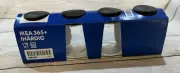 IKEA 365+ IHARDIG Glass Spice Jars Containers Double Lid Seasonings Salt Pepper