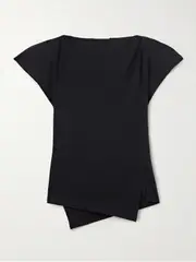 [Isabel Marant] Isabel Marant - Sebani Asymmetric Cotton-jersey T-shirt - small small