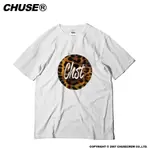 【LABS】CHUSE SURMOUNT"S/S EXCELLENT LEOPARD TEE 豹紋 標語 / 白