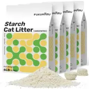 Cassava Cat Litter, Strong Clumping Cat Litter Bulk, Plant-Based Natural Ingr...