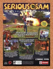 Serious Sam The Second Encounter PC Original 2003 Ad Authentic Video Game Promo