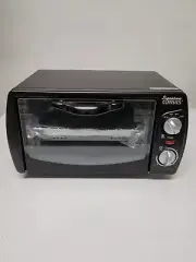 4 Slice Black Toaster Oven Dishwasher Safe Rack Pan new no box