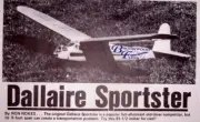 DALLAIRE SPORTSTER PLAN + CONSTRUCTION ARTICLE for 81" OT FF / RC Model Airplane