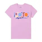 POLO RALPH LAUREN RL 熱銷貼布文字圖案短袖T恤(女)-粉色