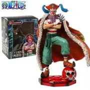 26cm One Piece Anime Figure Four Emperors Clown Buggy Figures Pvc with box