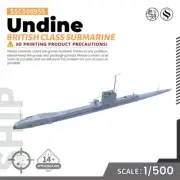 1/500 Military Model Kit British Undine Class Submarine