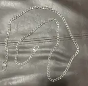 Handbag Accessories - Crossbody Bag Chain Strap - Silver 44” Long NEW