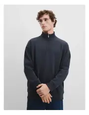 [Country Road] Oversized Half Zip Sweat in Navy