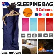 Smooth Silky Single Sleeping Bag Liner For Camping Hiking Hostel Travel AU