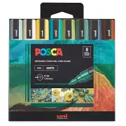 Posca Paint Marker Earth Tone Colours Set of 8 Medium Tip 2.5 mm FAST SHIPPING