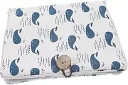 KOMBIUDA Nappy Bag Diaper Storage Pouch Compact Diaper Pail for Washable Breathable Polyester Cotton