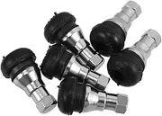 Cabilock Snap-in Tubeless Tire Valve Stems Core 6 Pack Rubber Valve Stems High Strength Universal Metal Core Replacement for Car/truck