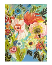 Empire Art Direct Secret Garden Floral IIi Washable Art Area Rug
