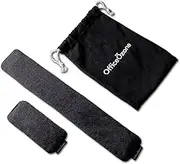 OfficeOzone Beaded Wrist Rest Combo for Keyboard and Mouse, Black & Grey