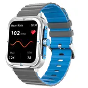 Bluetooth Smart Watch 1.83" IPS Touch Screen Heart Rate Blood Pressure BT 5.2 - Blue