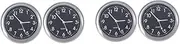 iplusmile 2sets Car Clock Luminous Quartz Clock Night Light Clock Dashboard Clock Adhesive Clock Luminous Adhesive Luminous Car Vent Clocks Luminous Clock Car Dashboard Watch Glass 2pcs*2